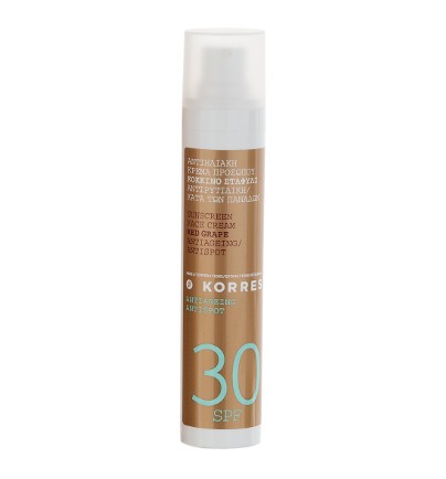 Crème solaire visage SPF30 anti-taches brunes
