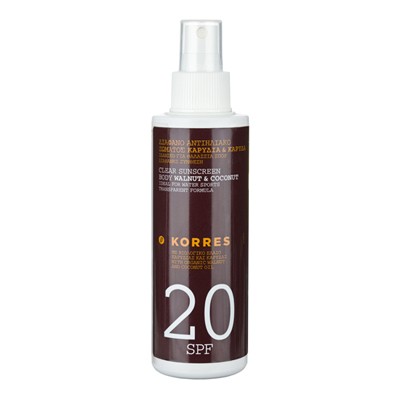 Huile de bronzage SPF 20, pour le corps 