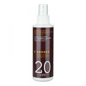 Huile de bronzage SPF 20, pour le corps 